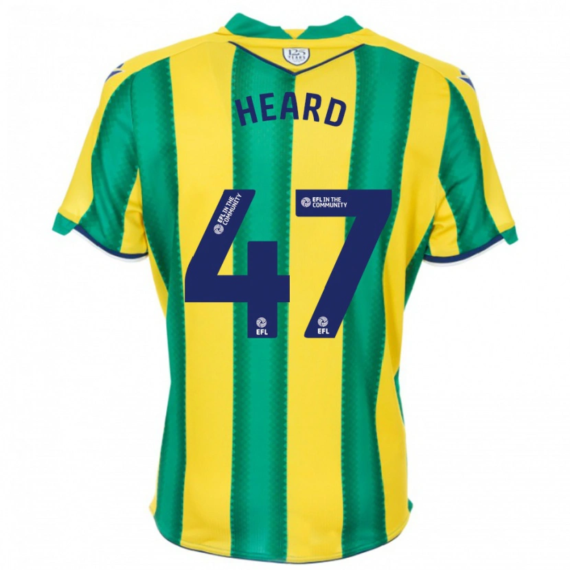Danxen Hombre Camiseta Fenton Heard #47 Amarillo Verde 2ª Equipación 2025/26 La Camisa México