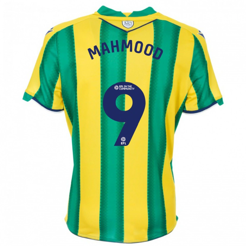 Danxen Hombre Camiseta Mariam Mahmood #9 Amarillo Verde 2ª Equipación 2025/26 La Camisa México