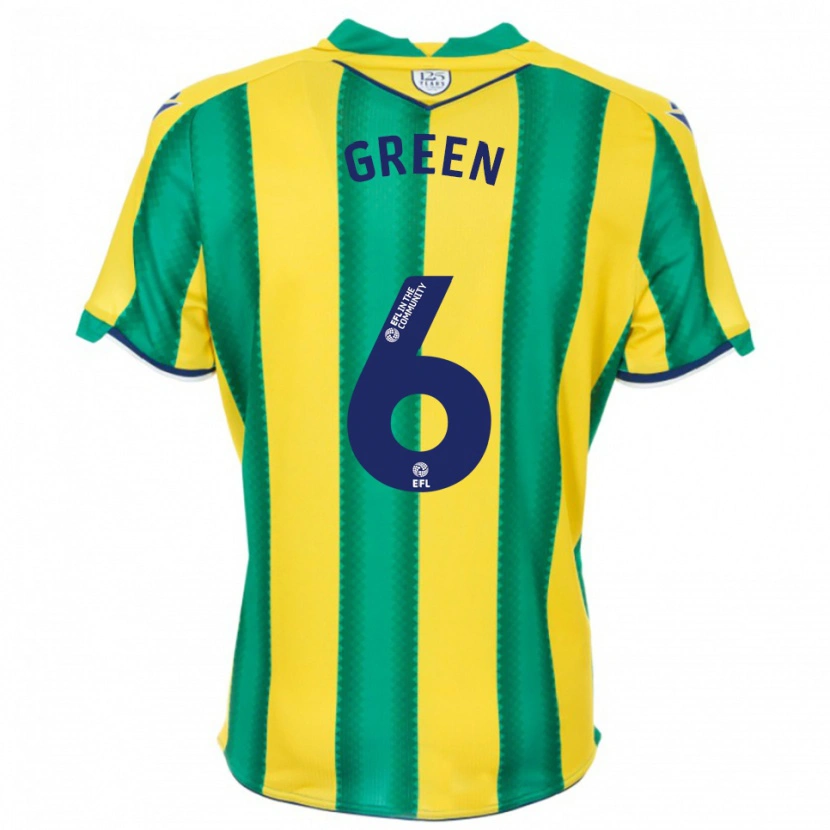 Danxen Hombre Camiseta Isabel Green #6 Amarillo Verde 2ª Equipación 2025/26 La Camisa México