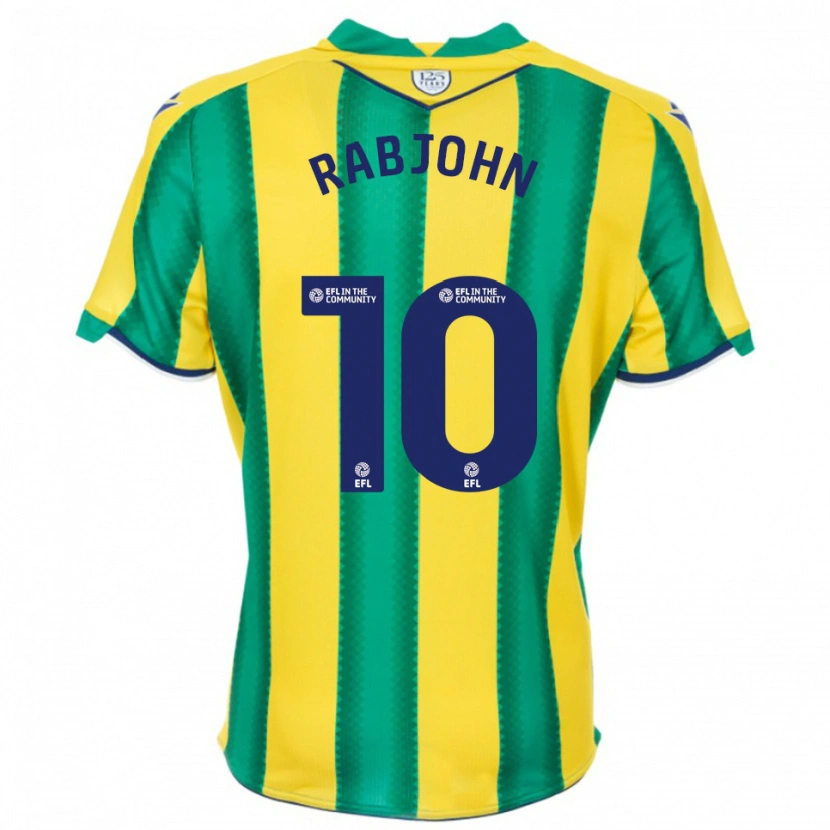 Danxen Hombre Camiseta Olivia Rabjohn #10 Amarillo Verde 2ª Equipación 2025/26 La Camisa México