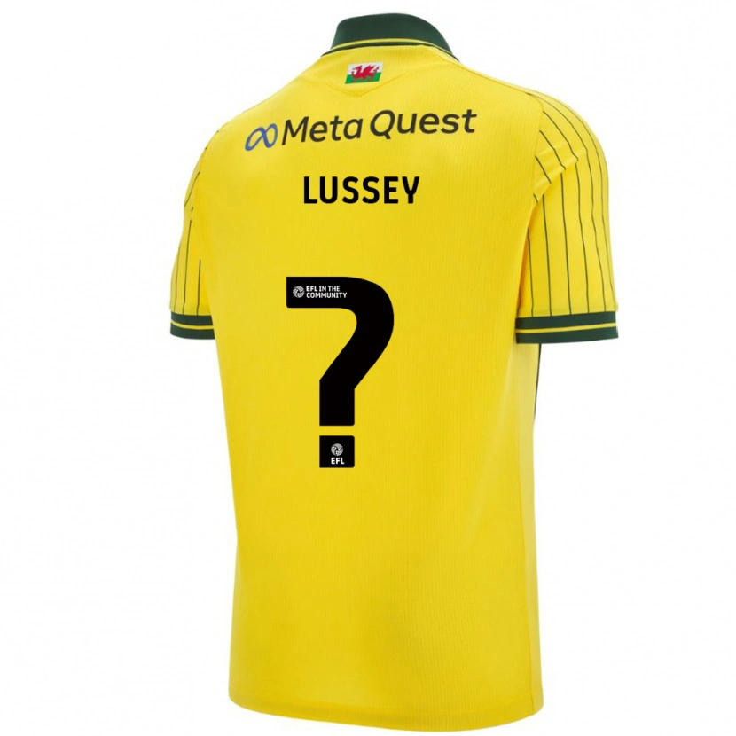 Danxen Hombre Camiseta Alfie Lussey #0 Amarillo Verde 2ª Equipación 2025/26 La Camisa México