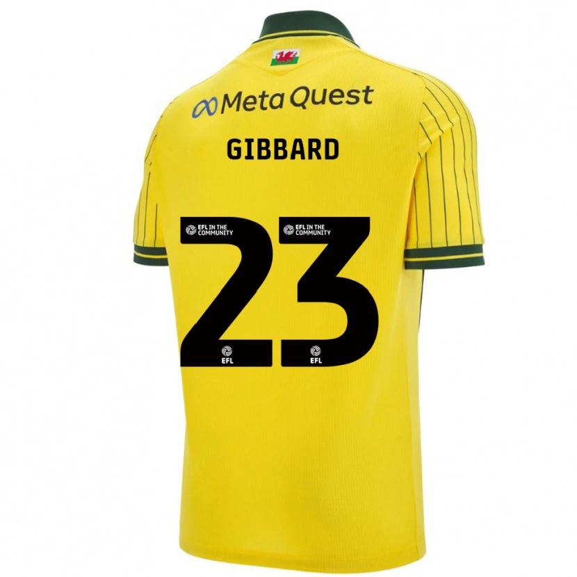 Danxen Hombre Camiseta Mari Gibbard #23 Amarillo Verde 2ª Equipación 2025/26 La Camisa México