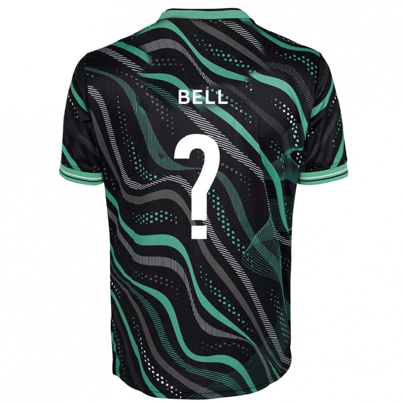 Danxen Hombre Camiseta Tai Bell #0 Negro Verde 2ª Equipación 2025/26 La Camisa México