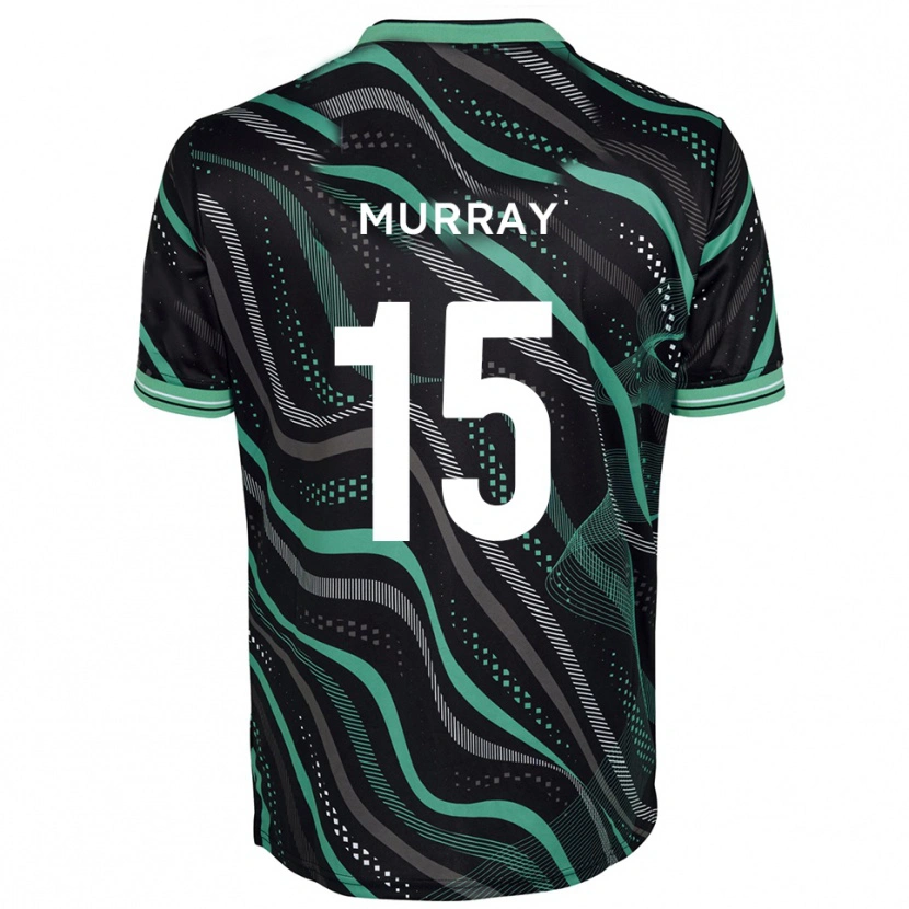 Danxen Hombre Camiseta Sam Murray #15 Negro Verde 2ª Equipación 2025/26 La Camisa México