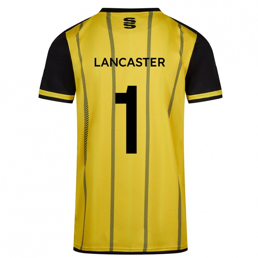 Danxen Hombre Camiseta Aaron Lancaster #1 Amarillo Negro 2ª Equipación 2025/26 La Camisa México
