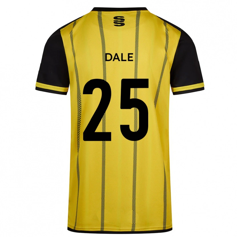 Danxen Hombre Camiseta Natasha Dale #25 Amarillo Negro 2ª Equipación 2025/26 La Camisa México