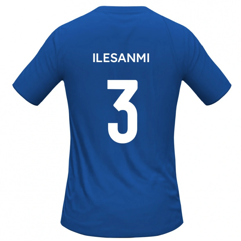 Danxen Hombre Camiseta Femi Ilesanmi #3 Azul Celeste 2ª Equipación 2025/26 La Camisa México