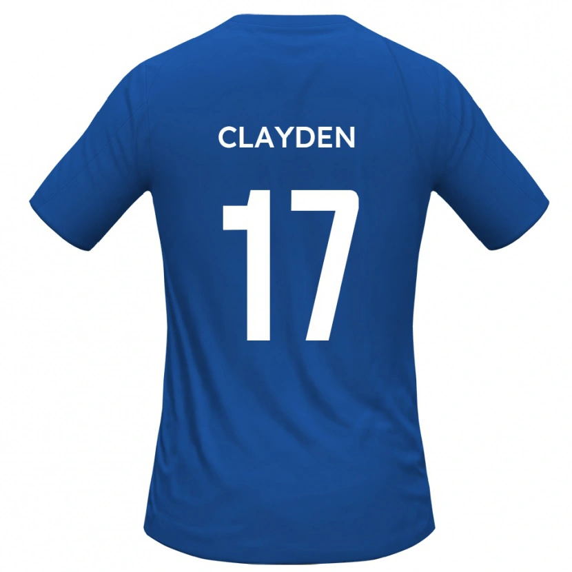 Danxen Hombre Camiseta Charles Clayden #17 Azul Celeste 2ª Equipación 2025/26 La Camisa México