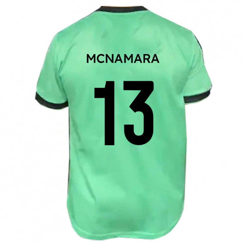 Danxen Hombre Camiseta Josh Mcnamara #13 Turquesa Negro 2ª Equipación 2025/26 La Camisa México