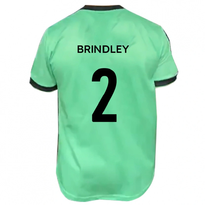 Danxen Hombre Camiseta Richard Brindley #2 Turquesa Negro 2ª Equipación 2025/26 La Camisa México