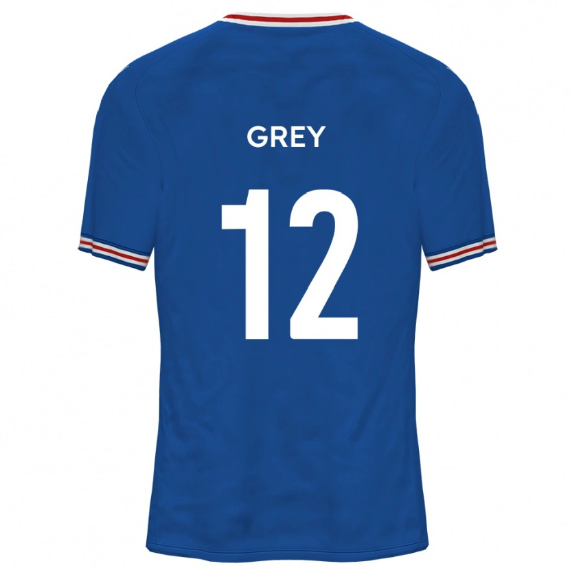 Danxen Hombre Camiseta Joe Grey #12 Azul Dodgers 2ª Equipación 2025/26 La Camisa México