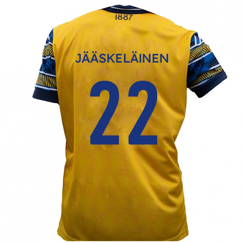 Danxen Hombre Camiseta Will Jääskeläinen #22 Amarillo Negro 2ª Equipación 2025/26 La Camisa México