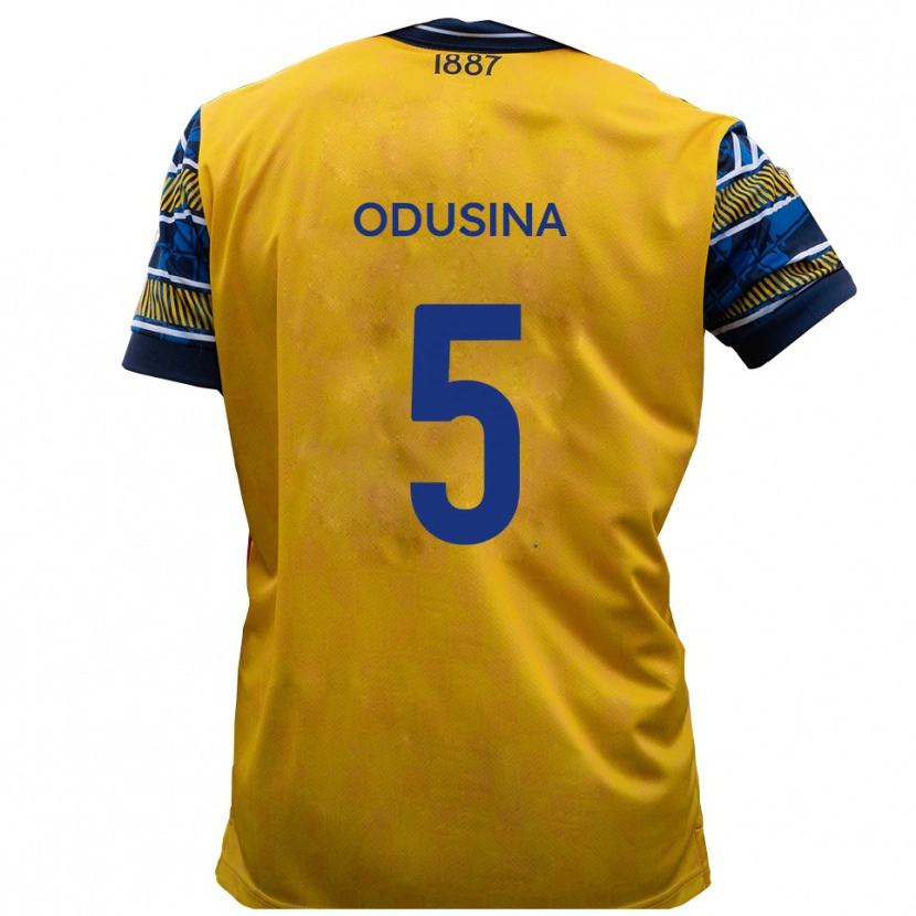 Danxen Hombre Camiseta Timi Odusina #5 Amarillo Negro 2ª Equipación 2025/26 La Camisa México