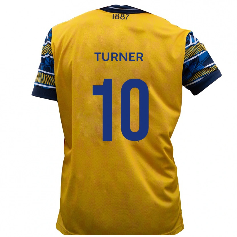 Danxen Hombre Camiseta Jack Turner #10 Amarillo Negro 2ª Equipación 2025/26 La Camisa México