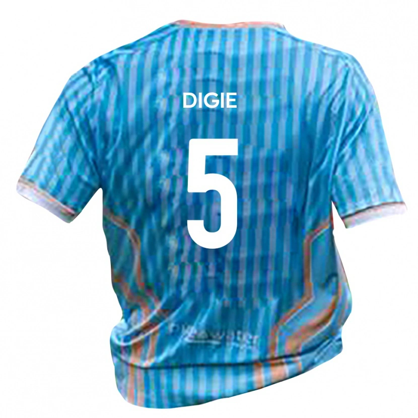 Danxen Hombre Camiseta Kennedy Digie #5 Negro Oro 2ª Equipación 2025/26 La Camisa México