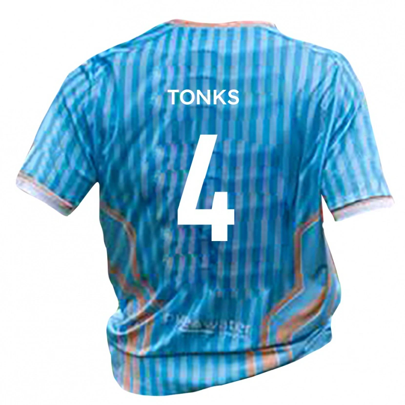 Danxen Hombre Camiseta Tom Tonks #4 Negro Oro 2ª Equipación 2025/26 La Camisa México