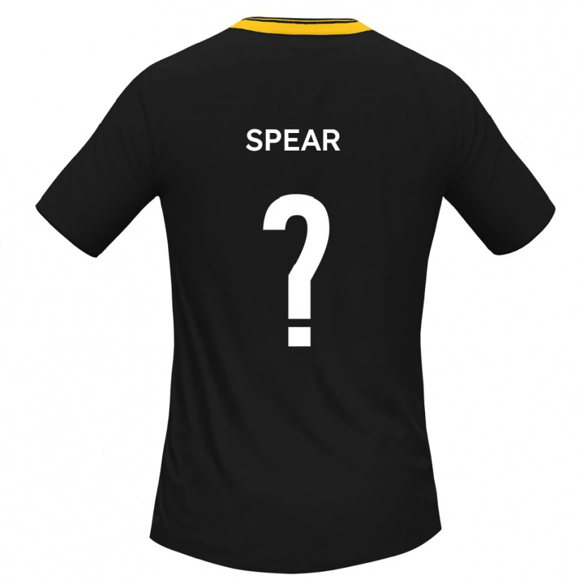 Danxen Hombre Camiseta Emma Spear #0 Negro Amarillo 2ª Equipación 2025/26 La Camisa México