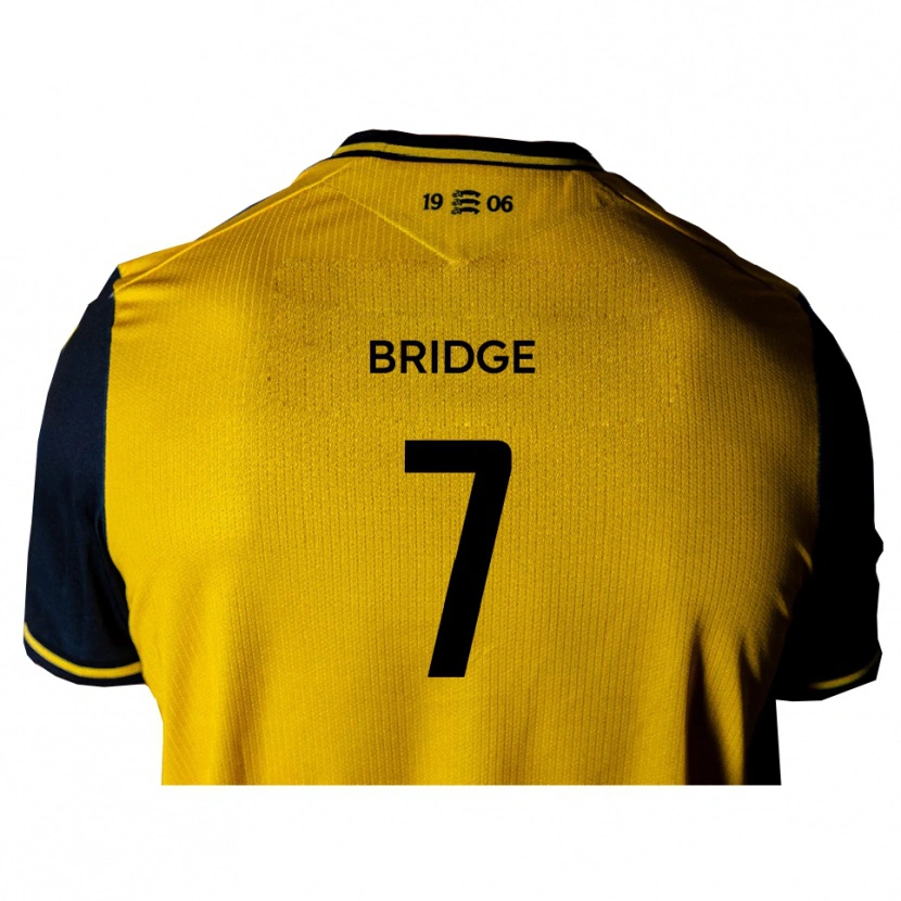 Danxen Hombre Camiseta Jack Bridge #7 Amarillo Negro 2ª Equipación 2025/26 La Camisa México