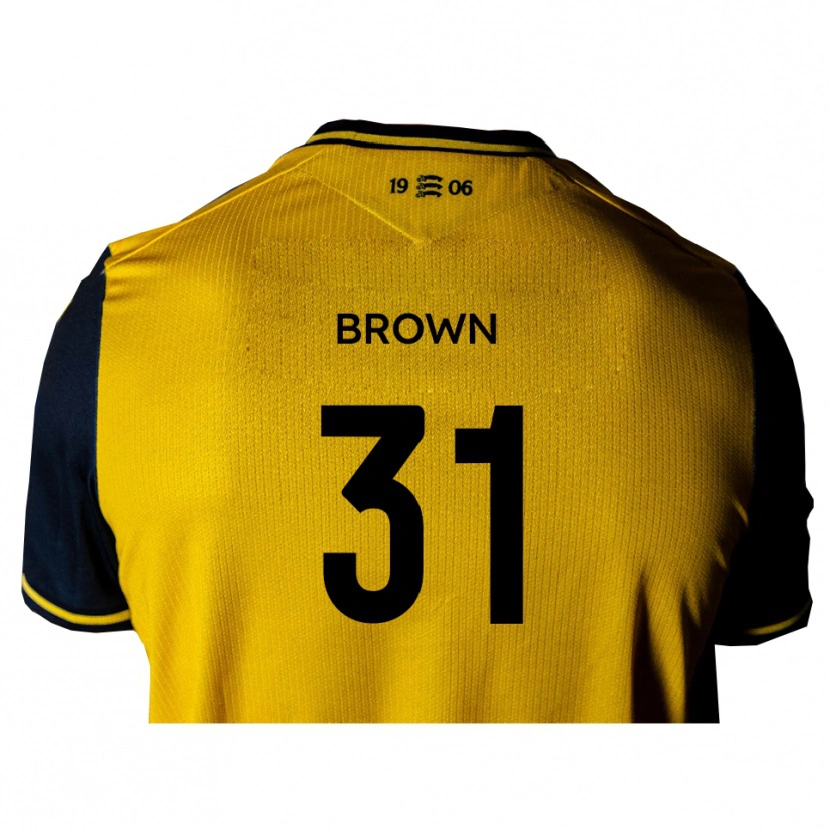Danxen Hombre Camiseta Charlie Brown #31 Amarillo Negro 2ª Equipación 2025/26 La Camisa México