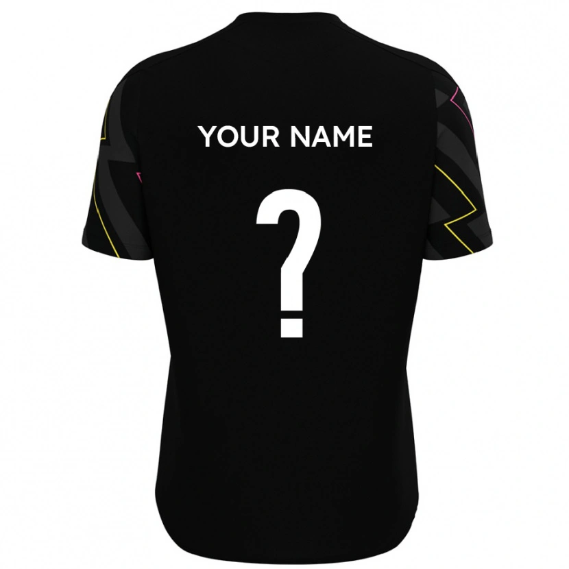 Danxen Hombre Camiseta Su Nombre #0 Negro Gris 2ª Equipación 2025/26 La Camisa México