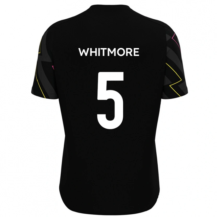 Danxen Hombre Camiseta Alex Whitmore #5 Negro Gris 2ª Equipación 2025/26 La Camisa México