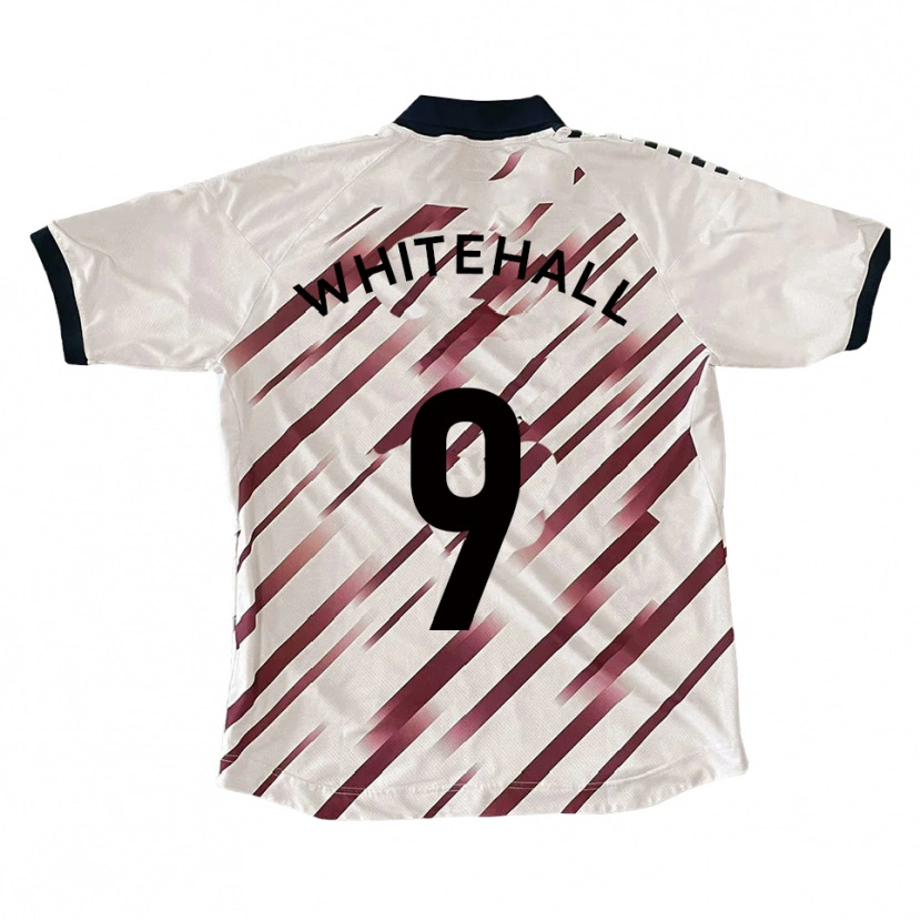 Danxen Hombre Camiseta Danny Whitehall #9 Blanco Rojo 2ª Equipación 2025/26 La Camisa México