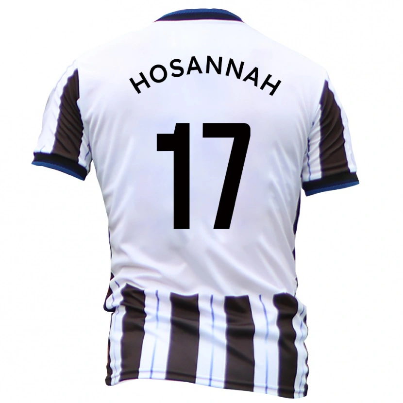 Danxen Hombre Camiseta Bryce Hosannah #17 Blanco Negro 2ª Equipación 2025/26 La Camisa México