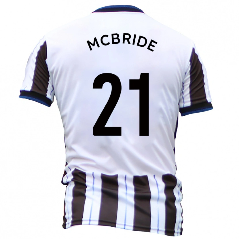 Danxen Hombre Camiseta Connor Mcbride #21 Blanco Negro 2ª Equipación 2025/26 La Camisa México