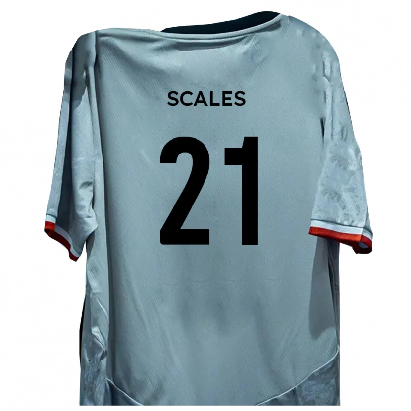 Danxen Hombre Camiseta Alfie Scales #21 Blanco Negro 2ª Equipación 2025/26 La Camisa México