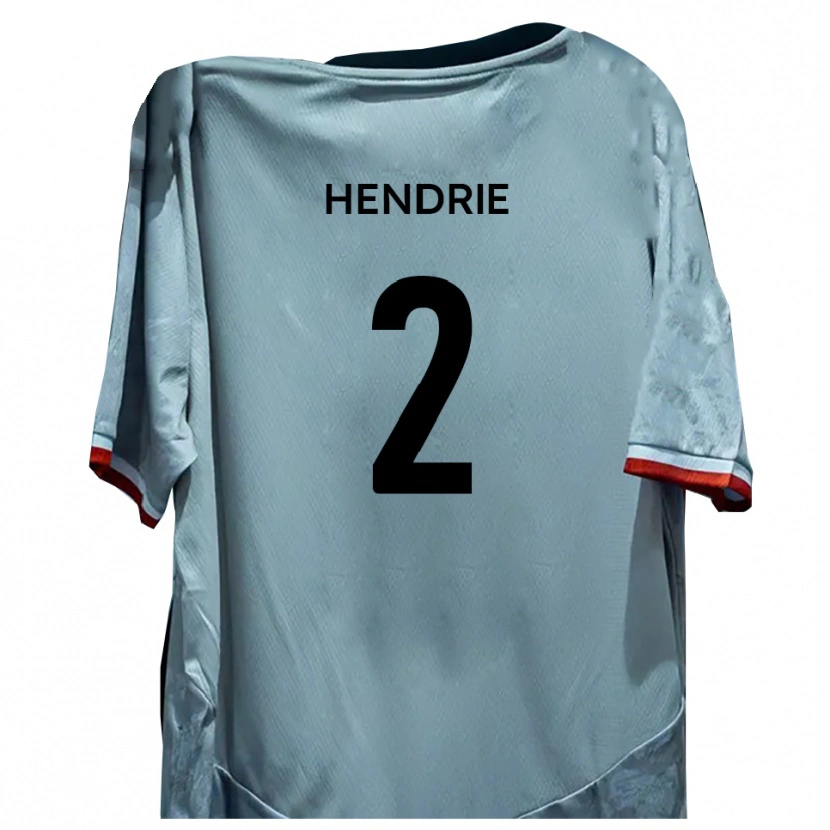 Danxen Hombre Camiseta Luke Hendrie #2 Blanco Negro 2ª Equipación 2025/26 La Camisa México