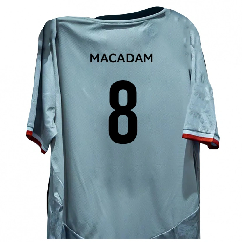 Danxen Hombre Camiseta Harvey Macadam #8 Blanco Negro 2ª Equipación 2025/26 La Camisa México