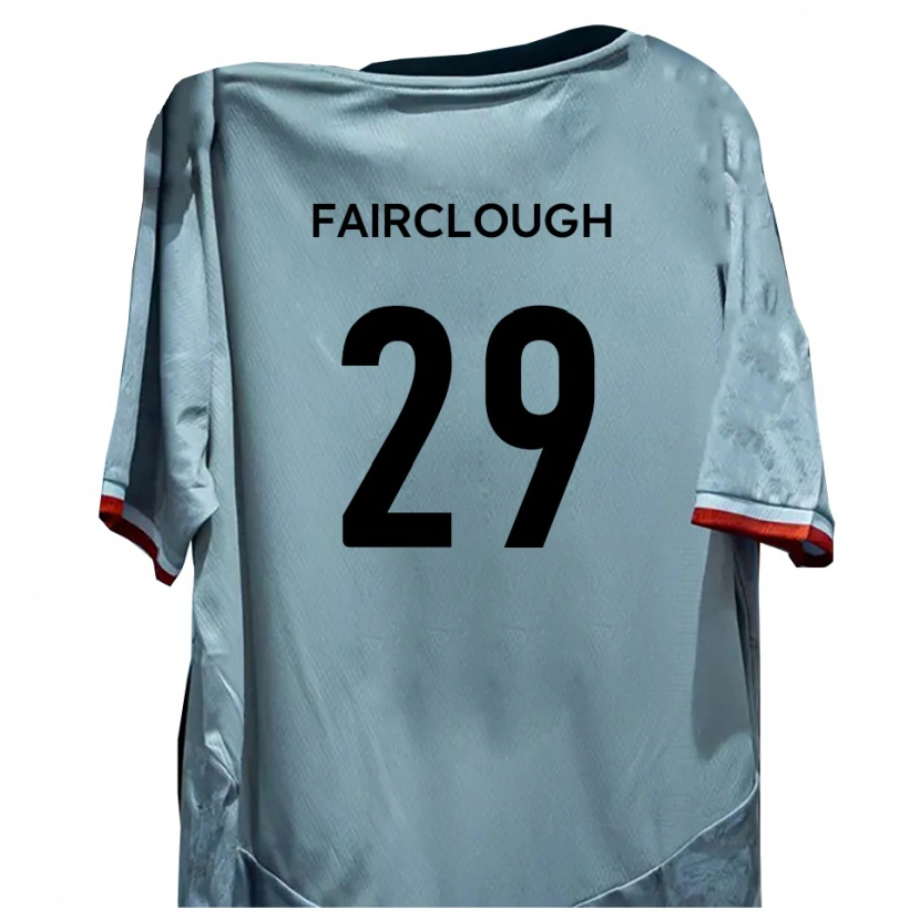 Danxen Hombre Camiseta Adam Fairclough #29 Blanco Negro 2ª Equipación 2025/26 La Camisa México