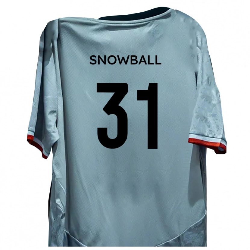 Danxen Hombre Camiseta Nathan Snowball #31 Blanco Negro 2ª Equipación 2025/26 La Camisa México