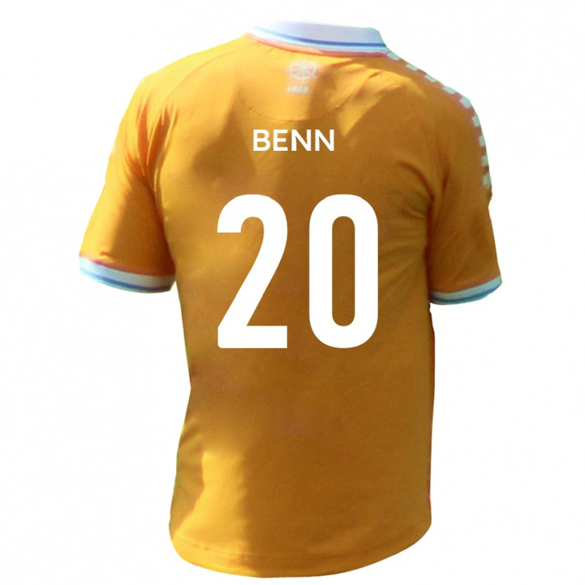 Danxen Hombre Camiseta Jay Benn #20 Amarillo Azul 2ª Equipación 2025/26 La Camisa México