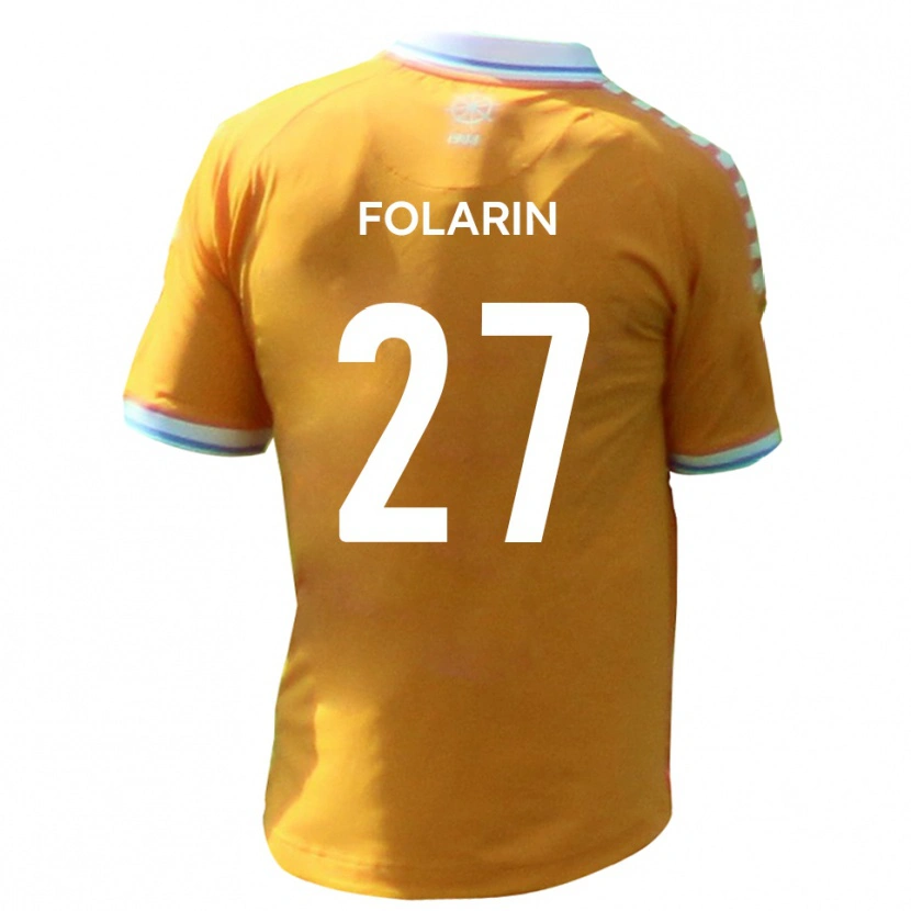 Danxen Hombre Camiseta Sam Folarin #27 Amarillo Azul 2ª Equipación 2025/26 La Camisa México