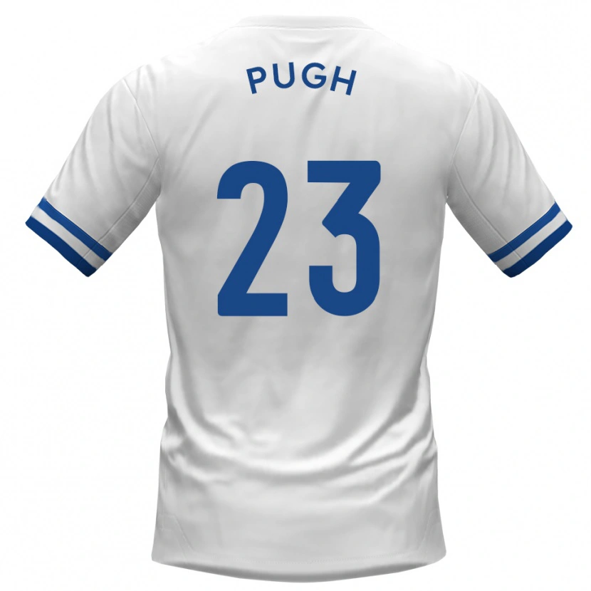 Danxen Hombre Camiseta Tom Pugh #23 Blanco Azul 2ª Equipación 2025/26 La Camisa México