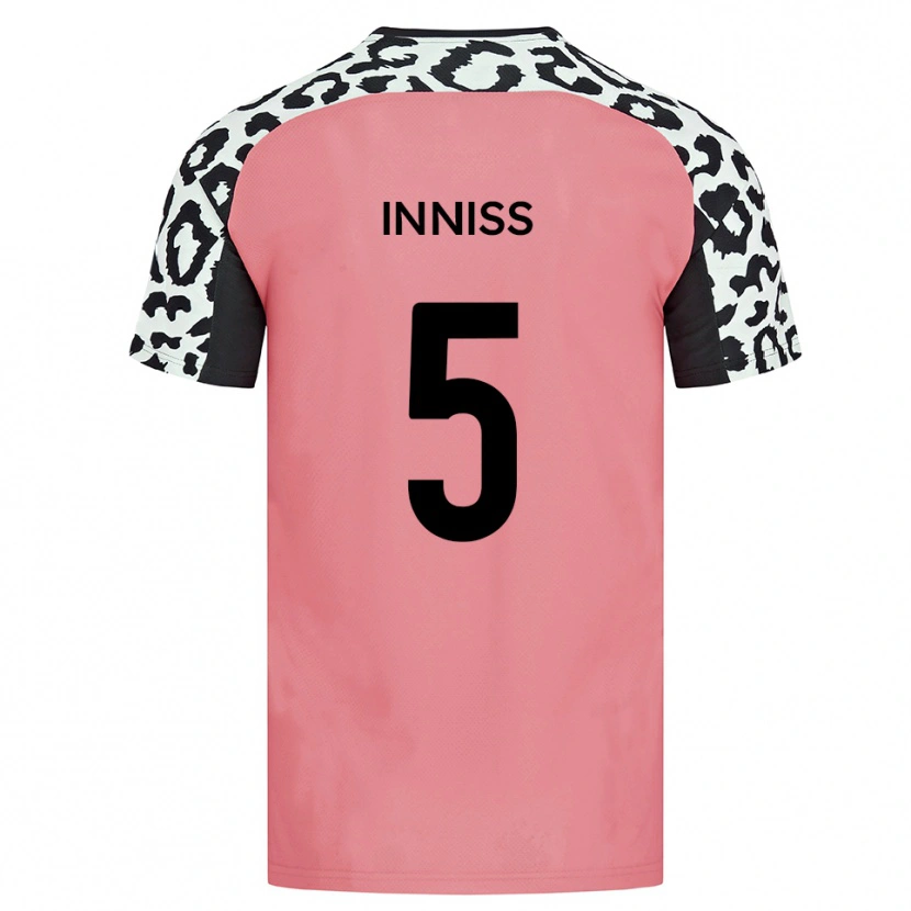 Danxen Hombre Camiseta Ryan Inniss #5 Rosa Negro 2ª Equipación 2025/26 La Camisa México