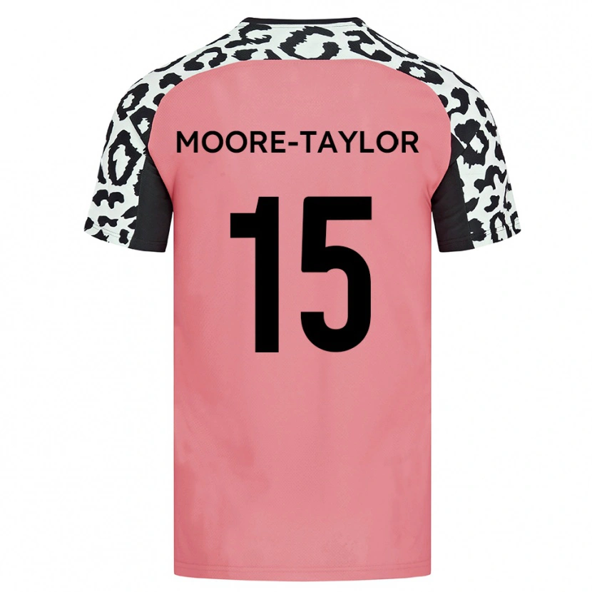 Danxen Hombre Camiseta Jordan Moore-Taylor #15 Rosa Negro 2ª Equipación 2025/26 La Camisa México