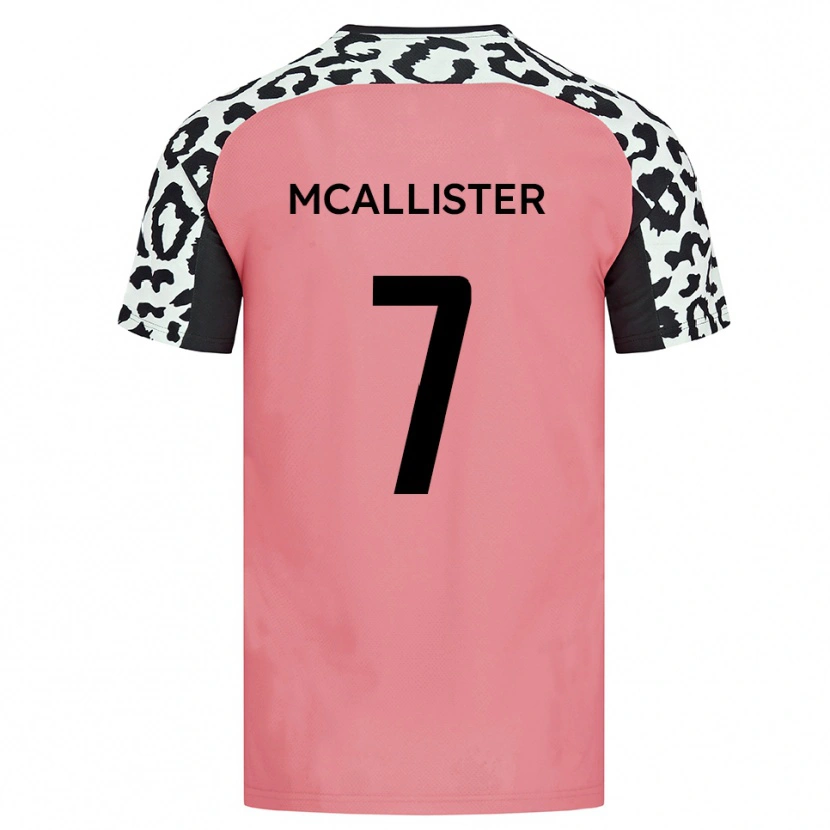Danxen Hombre Camiseta Kyle Mcallister #7 Rosa Negro 2ª Equipación 2025/26 La Camisa México