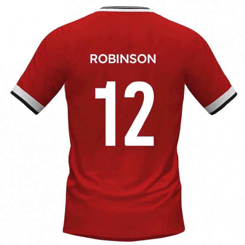 Danxen Hombre Camiseta Matt Robinson #12 Blanco Negro 2ª Equipación 2025/26 La Camisa México