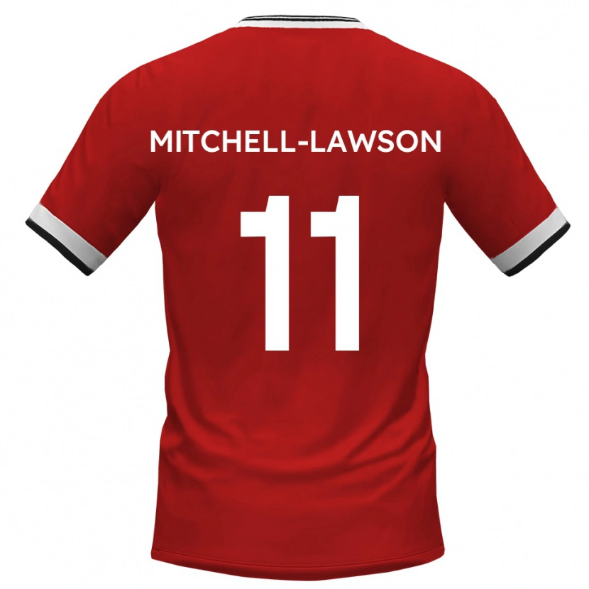 Danxen Hombre Camiseta Jayden Mitchell-Lawson #11 Blanco Negro 2ª Equipación 2025/26 La Camisa México