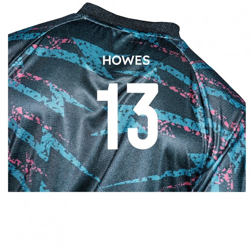 Danxen Hombre Camiseta Sam Howes #13 Negro Azul Marino 2ª Equipación 2025/26 La Camisa México