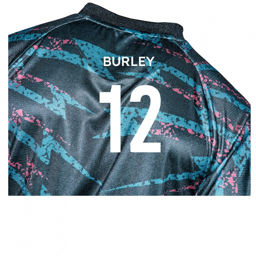 Danxen Hombre Camiseta Andre Burley #12 Negro Azul Marino 2ª Equipación 2025/26 La Camisa México