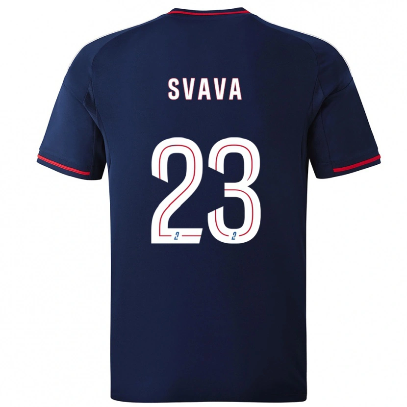 Danxen Hombre Camiseta Sofie Svava #23 Azul Marino Rojo 2ª Equipación 2025/26 La Camisa México