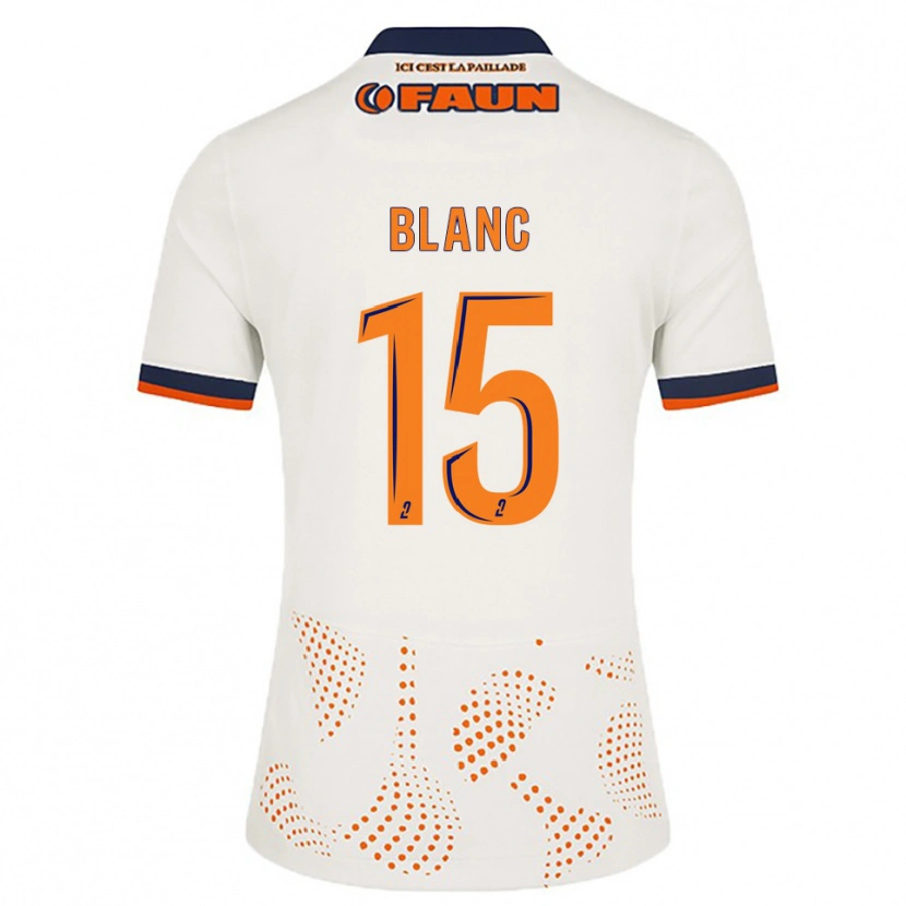Danxen Hombre Camiseta Cyrielle Blanc #15 Blanco Naranja 2ª Equipación 2025/26 La Camisa México