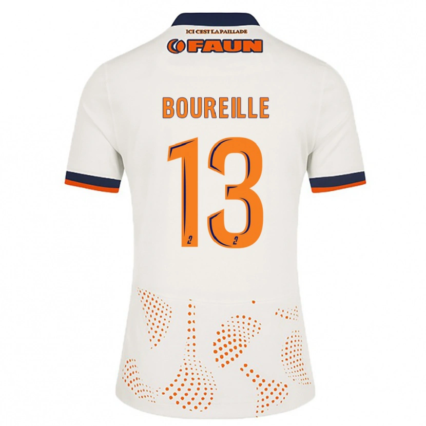 Danxen Hombre Camiseta Celeste Boureille #13 Blanco Naranja 2ª Equipación 2025/26 La Camisa México