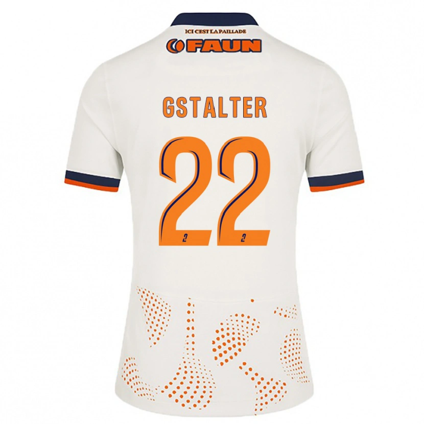 Danxen Hombre Camiseta Lola Gstalter #22 Blanco Naranja 2ª Equipación 2025/26 La Camisa México