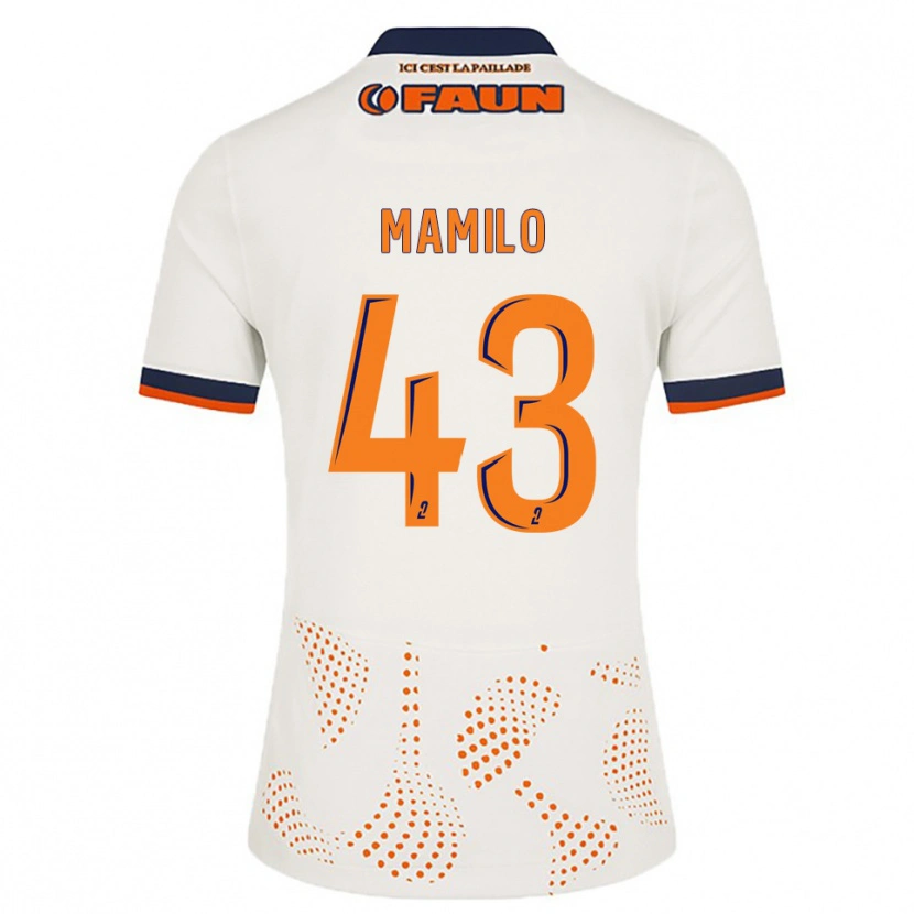 Danxen Hombre Camiseta Craig Mamilo #43 Blanco Naranja 2ª Equipación 2025/26 La Camisa México