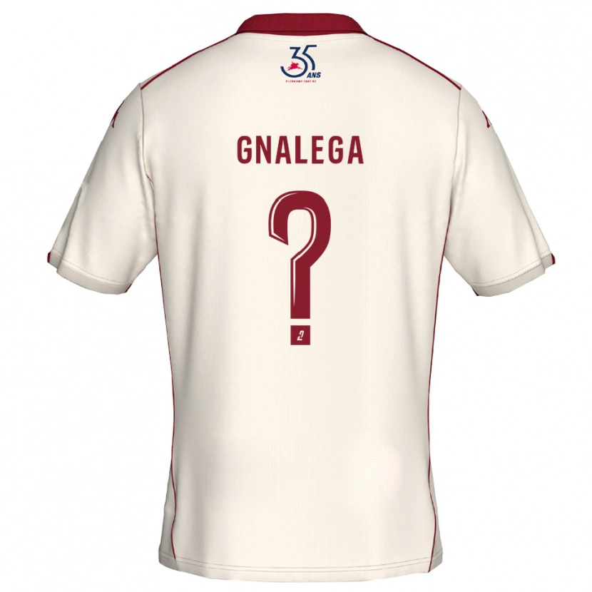 Danxen Hombre Camiseta Fred Gnalega #0 Blanco Borgoña 2ª Equipación 2025/26 La Camisa México