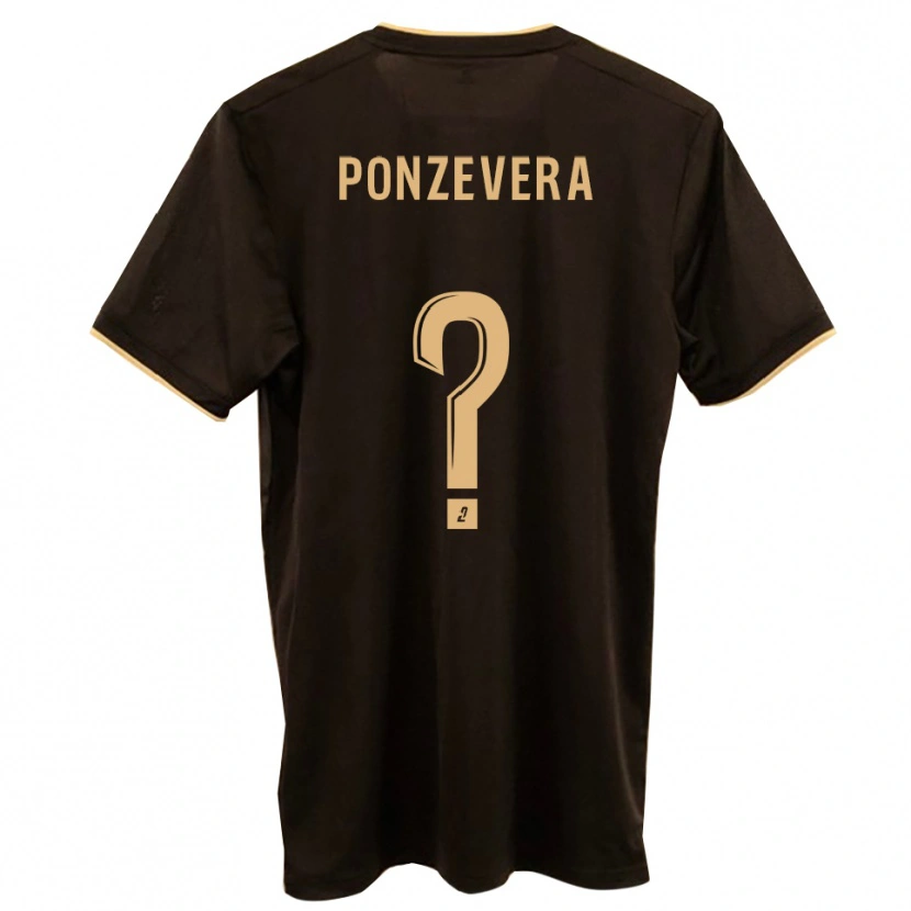Danxen Hombre Camiseta Pierre-Pascal Ponzevera #0 Azul Rojo 2ª Equipación 2025/26 La Camisa México